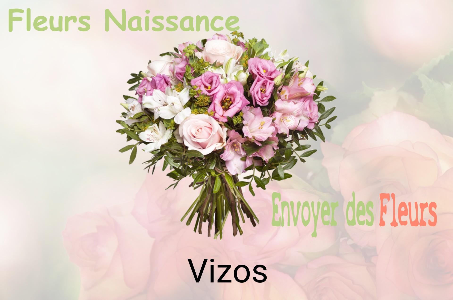Bouquet de fleurs de naissance livré à Vizos